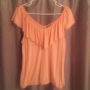 Express Tops - Express Peach Color Knit Top Sz L Express Tops - Express Peach Color Knit Top Sz L